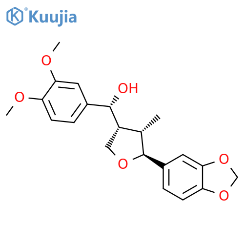 3-Furanmethanol,5-(1,3-benzodioxol-5-yl)-a-(3,4-dimethoxyphenyl)tetrahydro-4-methyl-, (aR,3R,4S,5S)- structure