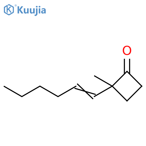 Cyclobutanone, 2-(1-hexenyl)-2-methyl- structure