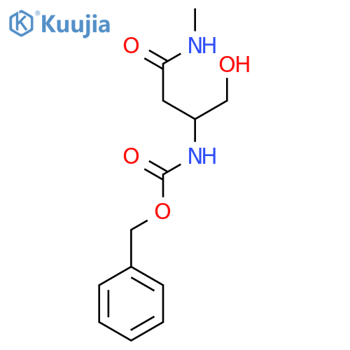 (R)-Benzyl (1-hydroxy-4-(methylamino)-4-oxobutan-2-yl)carbamate structure