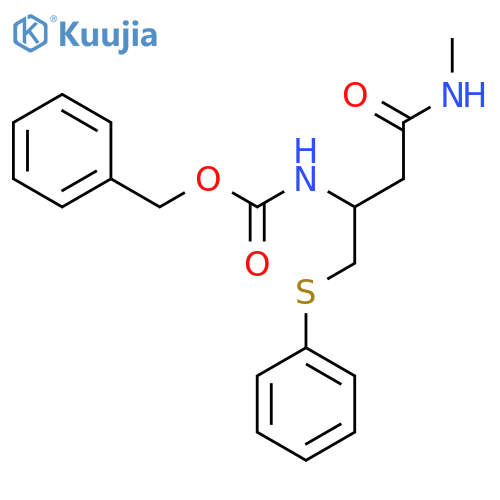 (R)-Benzyl (4-(methylamino)-4-oxo-1-(phenylthio)butan-2-yl)carbamate structure