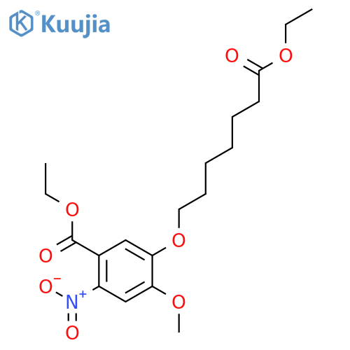 Ethyl 5-((7-ethoxy-7-oxoheptyl)-oxy)-4-methoxy-2-nitrobenzoate structure
