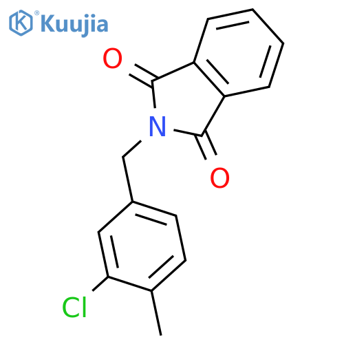 1H-Isoindole-1,3(2H)-dione, 2-[(3-chloro-4-methylphenyl)methyl]- structure