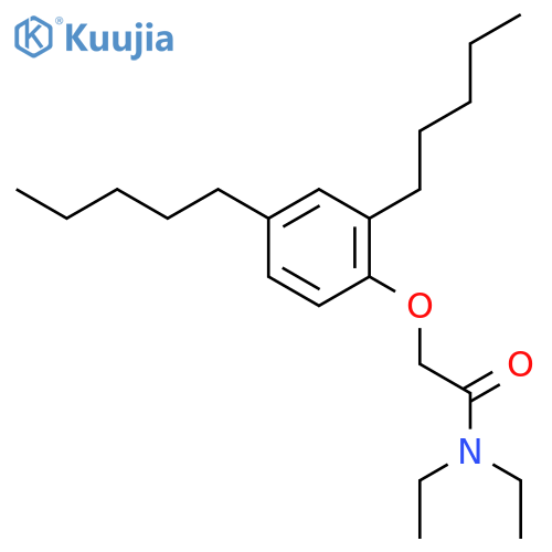 Acetamide, 2-(2,4-dipentylphenoxy)-N,N-diethyl- structure