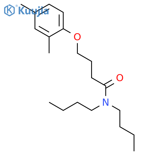 Butanamide, N,N-dibutyl-4-(2,4-dimethylphenoxy)- structure