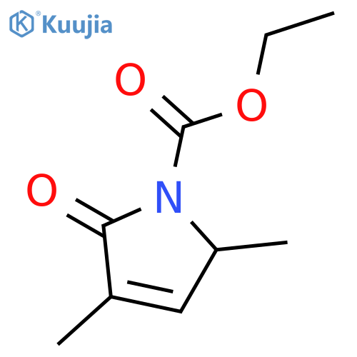 1H-Pyrrole-1-carboxylic acid, 2,5-dihydro-3,5-dimethyl-2-oxo-, ethyl ester structure