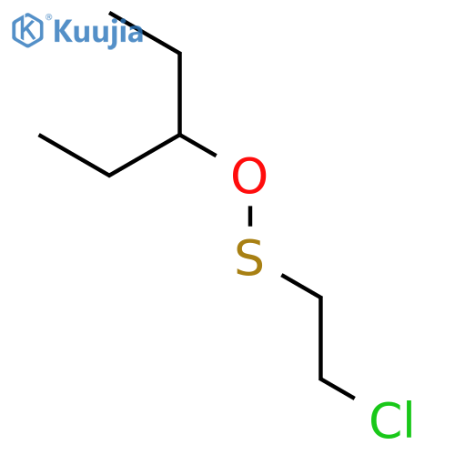 Ethanesulfenic acid, 2-chloro-, 1-ethylpropyl ester structure