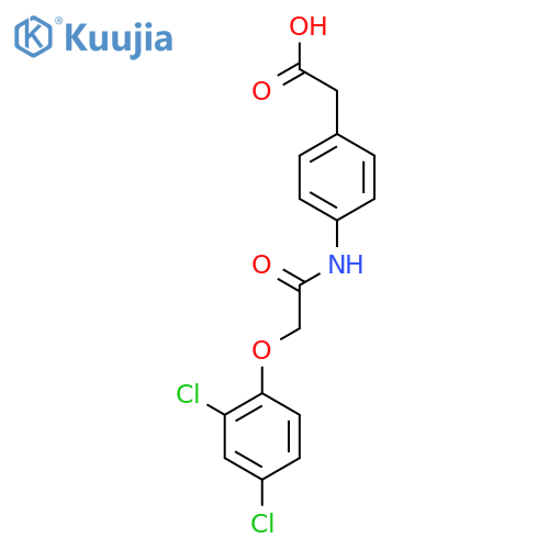 2-(4-(2-(2,4-Dichlorophenoxy)acetamido)phenyl)acetic acid structure