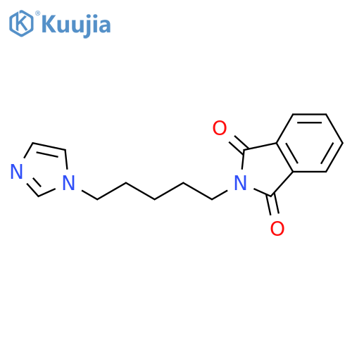 1H-Isoindole-1,3(2H)-dione, 2-[5-(1H-imidazol-1-yl)pentyl]- structure