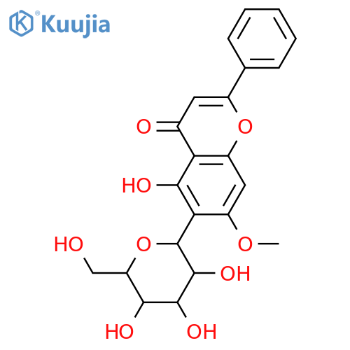 6-C-β-D-Glucopyranosyl-5,7-dihydroxyflavone; 7-Me ether structure