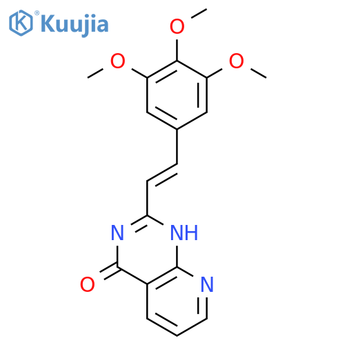 Pyrido[2,3-d]pyrimidin-4(3H)-one,2-[2-(3,4,5-trimethoxyphenyl)ethenyl]- structure