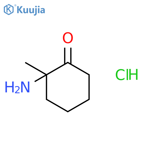 Cyclohexanone, 2-amino-2-methyl-, hydrochloride structure