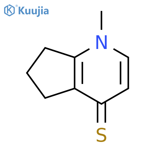 4H-Cyclopenta[b]pyridine-4-thione, 1,5,6,7-tetrahydro-1-methyl- structure