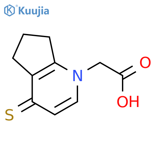 1H-Cyclopenta[b]pyridine-1-acetic acid, 4,5,6,7-tetrahydro-4-thioxo- structure