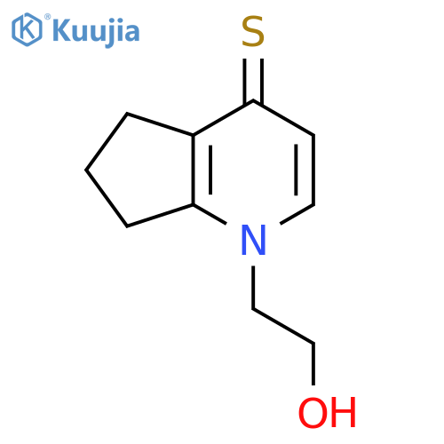 4H-Cyclopenta[b]pyridine-4-thione, 1,5,6,7-tetrahydro-1-(2-hydroxyethyl)- structure