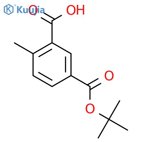 4-Methyl-isophthalic acid 1-tert-butyl ester structure