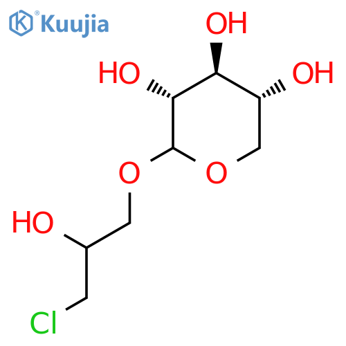D-Xylopyranoside, 3-chloro-2-hydroxypropyl structure