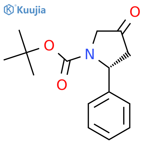 (R)-Tert-Butyl 4-oxo-2-phenylpyrrolidine-1-carboxylate structure