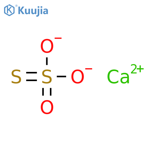 Thiosulfuric acid(H2S2O3), calcium salt (1:1) structure