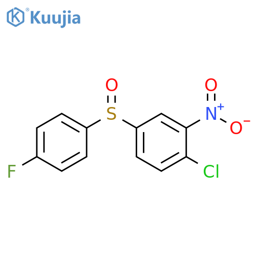 Benzene, 1-chloro-4-[(4-fluorophenyl)sulfinyl]-2-nitro- structure