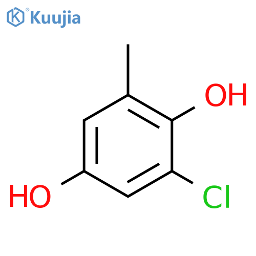 2-chloro-6-methylbenzene-1,4-diol structure
