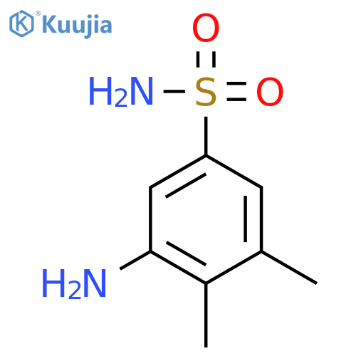 3-Amino-4,5-dimethylbenzene-1-sulfonamide structure