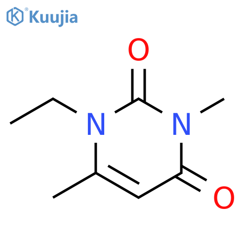 2,4(1H,3H)-Pyrimidinedione, 1-ethyl-3,6-dimethyl- structure