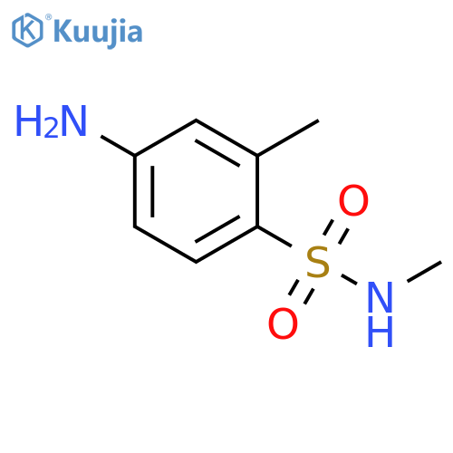 4-amino-N,2-dimethylbenzene-1-sulfonamide structure