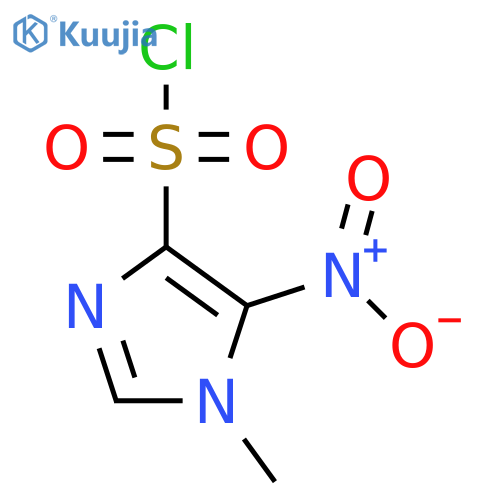 1-methyl-5-nitro-1H-imidazole-4-sulfonyl chloride structure