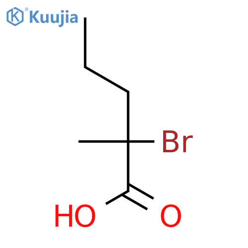 PENTANOIC ACID, 2-BROMO-2-METHYL- structure