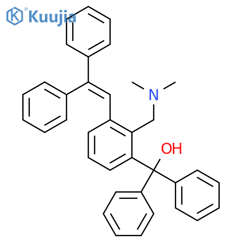 Benzenemethanol,2-[(dimethylamino)methyl]-3-(2,2-diphenylethenyl)-a,a-diphenyl- structure