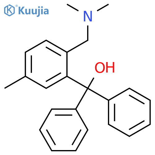 Benzenemethanol,2-[(dimethylamino)methyl]-5-methyl-a,a-diphenyl- structure