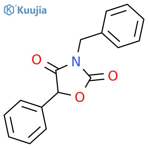 2,4-Oxazolidinedione, 5-phenyl-3-(phenylmethyl)- structure