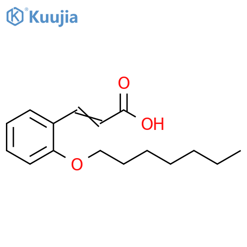 2-Propenoic acid, 3-[2-(heptyloxy)phenyl]- structure