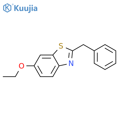 Benzothiazole, 6-ethoxy-2-(phenylmethyl)- structure
