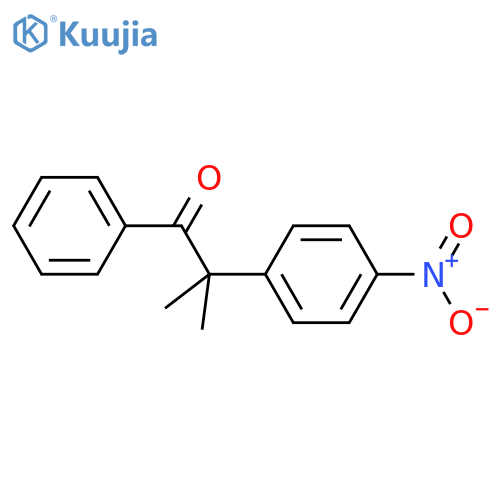1-Propanone, 2-methyl-2-(4-nitrophenyl)-1-phenyl- structure