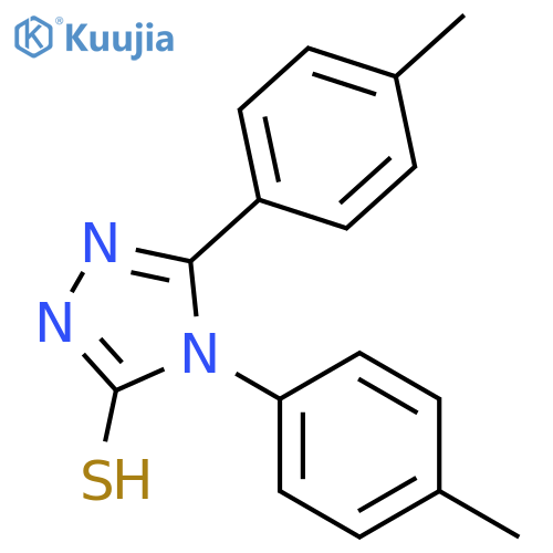 Bis(4-methylphenyl)-4H-1,2,4-triazole-3-thiol structure