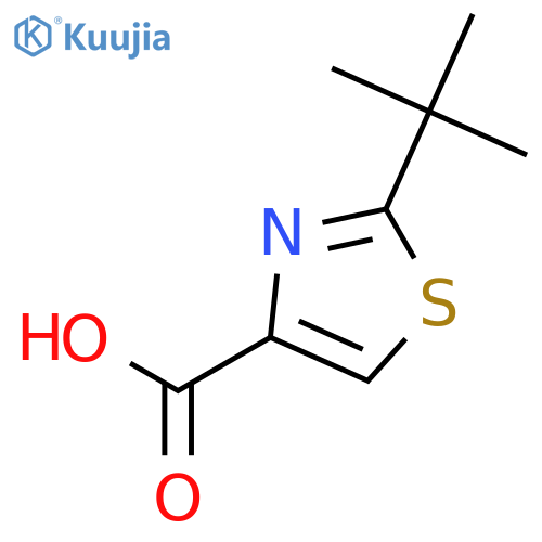 2-tert-butyl-1,3-thiazole-5-carboxylic acid structure