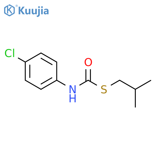 Carbamothioic acid, (4-chlorophenyl)-, S-(2-methylpropyl) ester structure