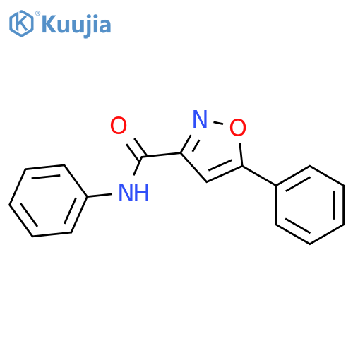 3-Isoxazolecarboxamide, N,5-diphenyl- structure
