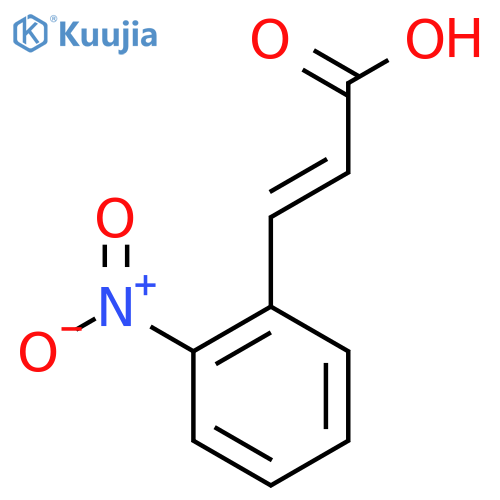 (2E)-3-(2-nitrophenyl)prop-2-enoic acid structure