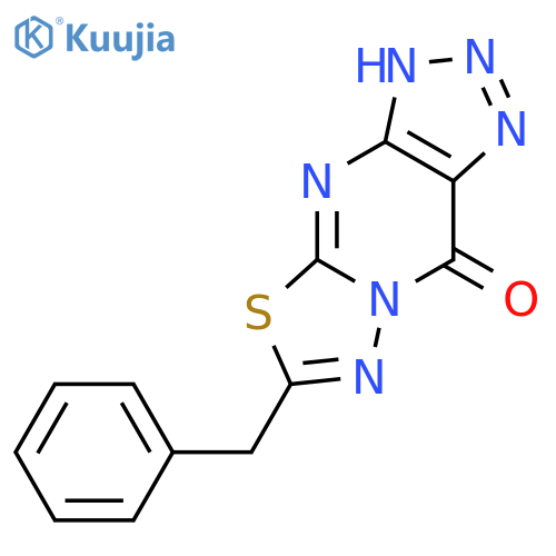 [1,3,4]Thiadiazolo[3,2-a]-1,2,3-triazolo[4,5-d]pyrimidin-9(1H)-one, 6-(phenylmethyl)- structure