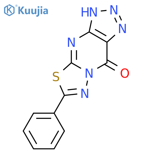 [1,3,4]Thiadiazolo[3,2-a]-1,2,3-triazolo[4,5-d]pyrimidin-9(1H)-one, 6-phenyl- structure