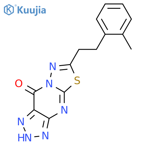 [1,3,4]Thiadiazolo[3,2-a]-1,2,3-triazolo[4,5-d]pyrimidin-9(3H)-one,6-[2-(2-methylphenyl)ethyl]- structure