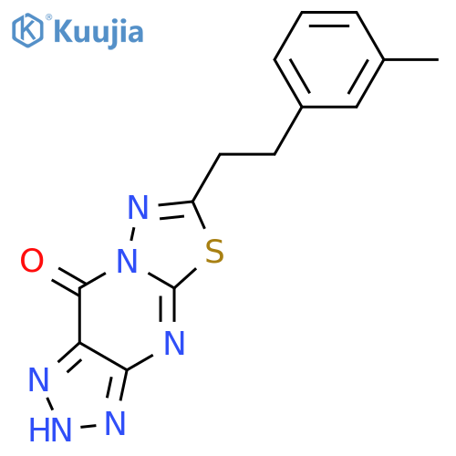 [1,3,4]Thiadiazolo[3,2-a]-1,2,3-triazolo[4,5-d]pyrimidin-9(3H)-one,6-[2-(3-methylphenyl)ethyl]- structure