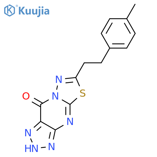 [1,3,4]Thiadiazolo[3,2-a]-1,2,3-triazolo[4,5-d]pyrimidin-9(3H)-one,6-[2-(4-methylphenyl)ethyl]- structure
