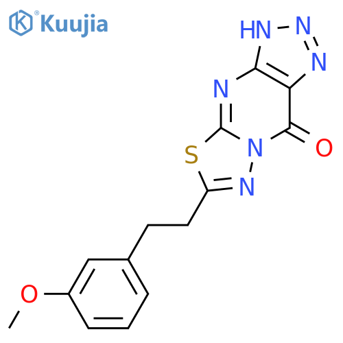 [1,3,4]Thiadiazolo[3,2-a]-1,2,3-triazolo[4,5-d]pyrimidin-9(1H)-one, 6-[2-(3-methoxyphenyl)ethyl]- structure