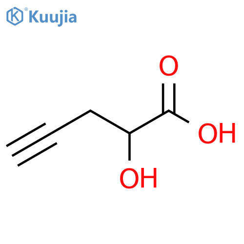 2-Hydroxypent-4-ynoic acid structure