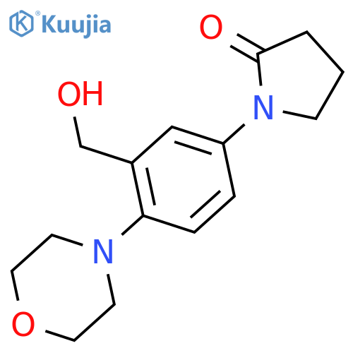1-(3-(Hydroxymethyl)-4-morpholinophenyl)pyrrolidin-2-one structure