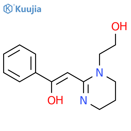 1(4H)-Pyrimidineethanol, 5,6-dihydro-2-(2-hydroxy-2-phenylethenyl)- structure