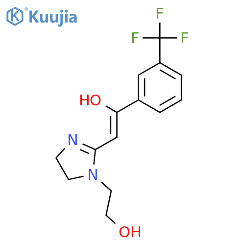 1H-Imidazole-1-ethanol, 4,5-dihydro-2-[2-hydroxy-2-[3-(trifluoromethyl)phenyl]ethenyl]- structure